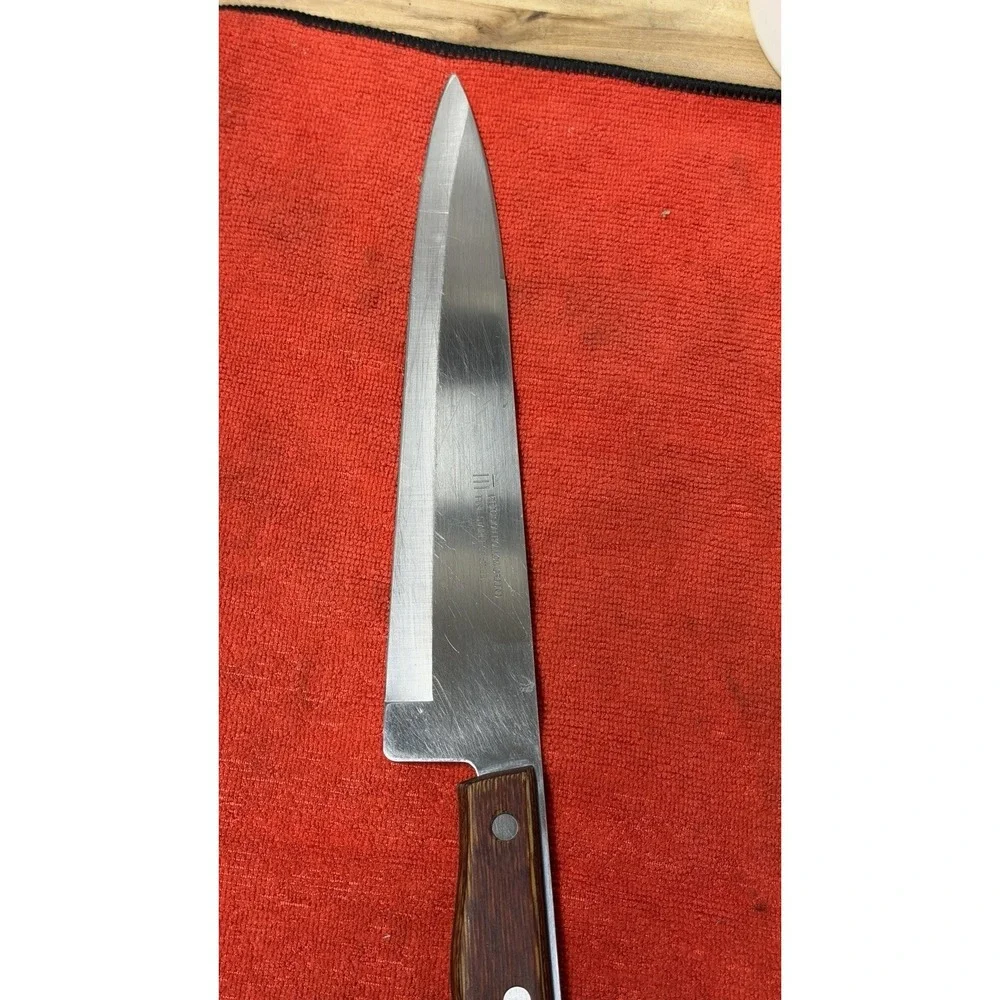 Vintage Japan Chef Knife 1087-6F Precision‎ Hollow Ground 8